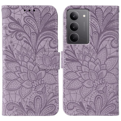 Lace Flower Embossing Flip Leather Phone Case, For Realme 14 Pro+, For Realme 14 Pro, For Realme 14x, For Realme GT 7 Pro