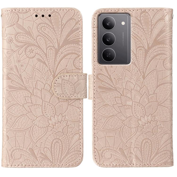 Lace Flower Embossing Flip Leather Phone Case, For Realme 14 Pro+, For Realme 14 Pro, For Realme 14x, For Realme GT 7 Pro