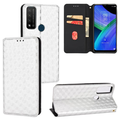 Cubic Grid Texture Flip Leather Phone Case, For TCL 303, For TCL 20 R 5G / 20 AX 5G / Bremen 5G, For TCL 30 4G / 5G / TCL 30+ 5G, For TCL 30 XE 5G / TCL 30 V 5G, For TCL 20E / TCL 20Y, For TCL 20B 6159K, For TCL 205, For TCL 20 XE                      ...