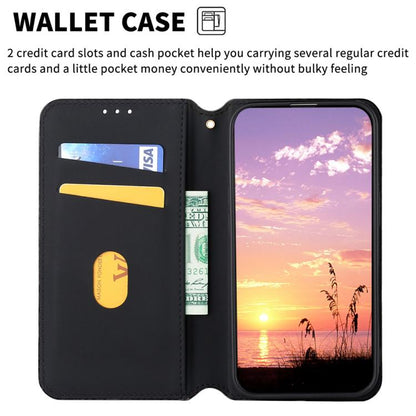 Cubic Grid Texture Flip Leather Phone Case, For TCL 20 XE, For TCL 20 5G / 20S / 20L / 20L+, For TCL 20 Pro 5G