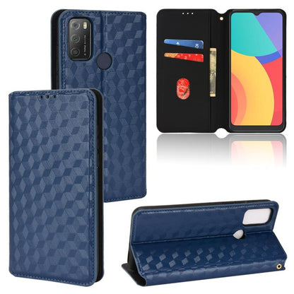Cubic Grid Texture Flip Leather Phone Case, For TCL 20 R 5G / 20 AX 5G / Bremen 5G, For TCL 30 4G / 5G / TCL 30+ 5G, For TCL 30 XE 5G / TCL 30 V 5G, For TCL 20E / TCL 20Y, For TCL 20B 6159K, For TCL 205, For TCL 20 XE, For TCL 20 5G / 20S / 20L / 20L+ ...