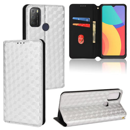 Cubic Grid Texture Flip Leather Phone Case, For TCL 20 R 5G / 20 AX 5G / Bremen 5G, For TCL 30 4G / 5G / TCL 30+ 5G, For TCL 30 XE 5G / TCL 30 V 5G, For TCL 20E / TCL 20Y, For TCL 20B 6159K, For TCL 205, For TCL 20 XE, For TCL 20 5G / 20S / 20L / 20L+ ...
