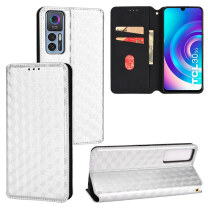 Cubic Grid Texture Flip Leather Phone Case, For TCL 303, For TCL 20 R 5G / 20 AX 5G / Bremen 5G, For TCL 30 4G / 5G / TCL 30+ 5G, For TCL 30 XE 5G / TCL 30 V 5G, For TCL 20E / TCL 20Y, For TCL 20B 6159K, For TCL 205, For TCL 20 XE                      ...