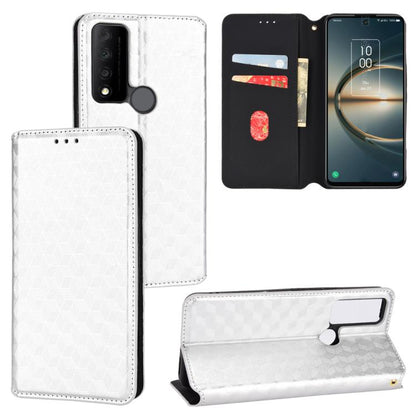 Cubic Grid Texture Flip Leather Phone Case, For TCL 20 R 5G / 20 AX 5G / Bremen 5G, For TCL 30 4G / 5G / TCL 30+ 5G, For TCL 30 XE 5G / TCL 30 V 5G, For TCL 20E / TCL 20Y, For TCL 20B 6159K, For TCL 205, For TCL 20 XE, For TCL 20 5G / 20S / 20L / 20L+ ...