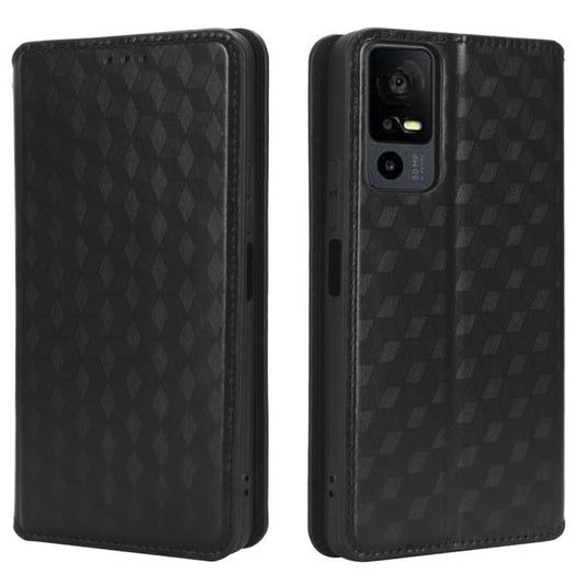 Cubic Grid Texture Flip Leather Phone Case, For TCL 40 XL, For TCL Ion X, For TCL 40 SE, For TCL 403, For TCL 40 R 5G, For TCL Ion Z, For TCL 30XL 2022, For TCL 30E / 30 SE / 305 / 306, For TCL Stylus 5G, For TCL 303������������������������������������...