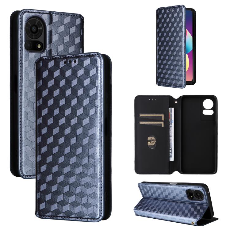 Cubic Grid Texture Flip Leather Phone Case, For TCL K70 5G, For TCL K70 SE 4G, For TCL K70 Power / K70 4G, For TCL NxtPaper 70 Pro 5G, For TCL K32 5G / K33 5G, For TCL NxtPaper 60 Ultra 5G, For TCL 60 SE NxtPaper 5G, For TCL 60 NxtPaper                ...