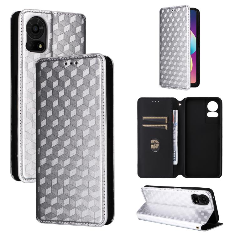 Cubic Grid Texture Flip Leather Phone Case, For TCL K70 5G, For TCL K70 SE 4G, For TCL K70 Power / K70 4G, For TCL NxtPaper 70 Pro 5G, For TCL K32 5G / K33 5G, For TCL NxtPaper 60 Ultra 5G, For TCL 60 SE NxtPaper 5G, For TCL 60 NxtPaper                ...