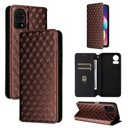 Cubic Grid Texture Flip Leather Phone Case, For TCL K70 5G, For TCL K70 SE 4G, For TCL K70 Power / K70 4G, For TCL NxtPaper 70 Pro 5G, For TCL K32 5G / K33 5G, For TCL NxtPaper 60 Ultra 5G, For TCL 60 SE NxtPaper 5G, For TCL 60 NxtPaper                ...