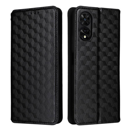 Cubic Grid Texture Flip-Leder-Handyhülle, für TCL 501, für TCL 505, für TCL 502, für TCL 40 NxtPaper 5G / 40 X / 40 XE, für TCL 40 NxtPaper 4G, für TCL 405 / TCL 406, für TCL 40 XL, für TCL Ion X, für TCL 40 SE, für TCL 403, für TCL 40 R 5G...