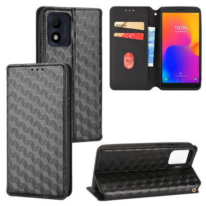 Cubic Grid Texture Flip Leather Phone Case, For TCL 303, For TCL 20 R 5G / 20 AX 5G / Bremen 5G, For TCL 30 4G / 5G / TCL 30+ 5G, For TCL 30 XE 5G / TCL 30 V 5G, For TCL 20E / TCL 20Y, For TCL 20B 6159K, For TCL 205, For TCL 20 XE                      ...