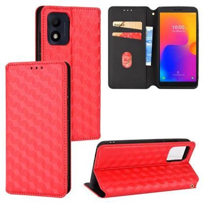 Cubic Grid Texture Flip Leather Phone Case, For TCL 303, For TCL 20 R 5G / 20 AX 5G / Bremen 5G, For TCL 30 4G / 5G / TCL 30+ 5G, For TCL 30 XE 5G / TCL 30 V 5G, For TCL 20E / TCL 20Y, For TCL 20B 6159K, For TCL 205, For TCL 20 XE                      ...