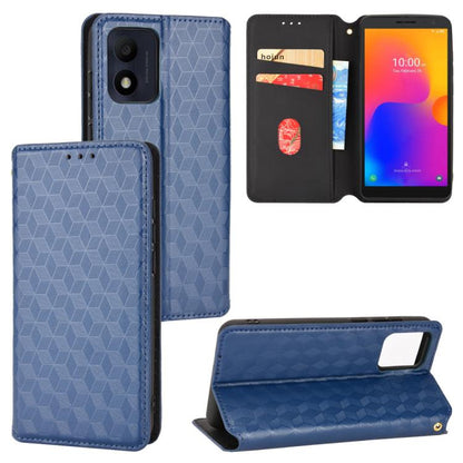 Cubic Grid Texture Flip Leather Phone Case, For TCL 303, For TCL 20 R 5G / 20 AX 5G / Bremen 5G, For TCL 30 4G / 5G / TCL 30+ 5G, For TCL 30 XE 5G / TCL 30 V 5G, For TCL 20E / TCL 20Y, For TCL 20B 6159K, For TCL 205, For TCL 20 XE                      ...
