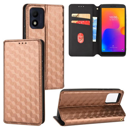 Cubic Grid Texture Flip Leather Phone Case, For TCL 303, For TCL 20 R 5G / 20 AX 5G / Bremen 5G, For TCL 30 4G / 5G / TCL 30+ 5G, For TCL 30 XE 5G / TCL 30 V 5G, For TCL 20E / TCL 20Y, For TCL 20B 6159K, For TCL 205, For TCL 20 XE                      ...
