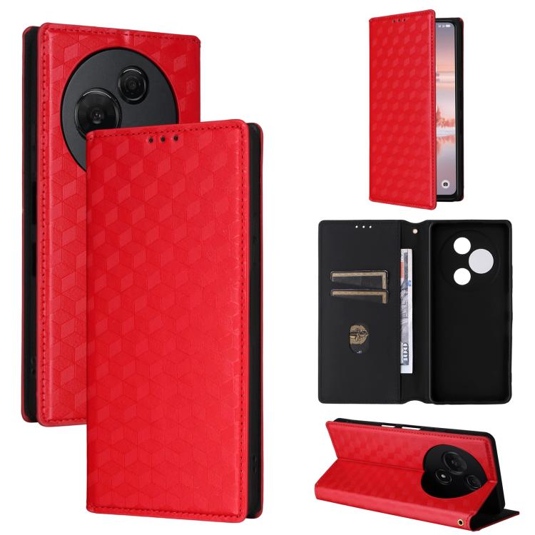 Cubic Grid Texture Flip Leather Phone Case, For TCL K70 5G, For TCL K70 SE 4G, For TCL K70 Power / K70 4G, For TCL NxtPaper 70 Pro 5G, For TCL K32 5G / K33 5G, For TCL NxtPaper 60 Ultra 5G, For TCL 60 SE NxtPaper 5G, For TCL 60 NxtPaper                ...