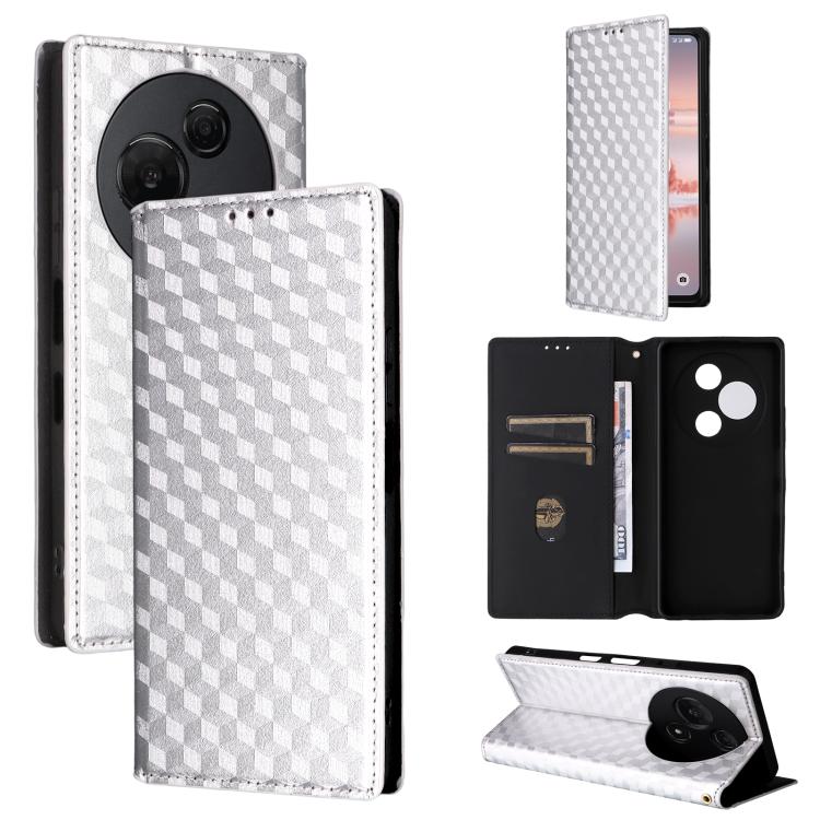 Cubic Grid Texture Flip Leather Phone Case, For TCL K70 5G, For TCL K70 SE 4G, For TCL K70 Power / K70 4G, For TCL NxtPaper 70 Pro 5G, For TCL K32 5G / K33 5G, For TCL NxtPaper 60 Ultra 5G, For TCL 60 SE NxtPaper 5G, For TCL 60 NxtPaper                ...