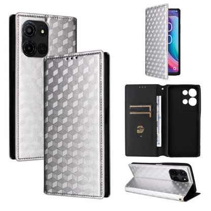 Cubic Grid Texture Flip Leather Phone Case, For TCL K70 5G, For TCL K70 SE 4G, For TCL K70 Power / K70 4G, For TCL NxtPaper 70 Pro 5G, For TCL K32 5G / K33 5G, For TCL NxtPaper 60 Ultra 5G, For TCL 60 SE NxtPaper 5G, For TCL 60 NxtPaper                ...