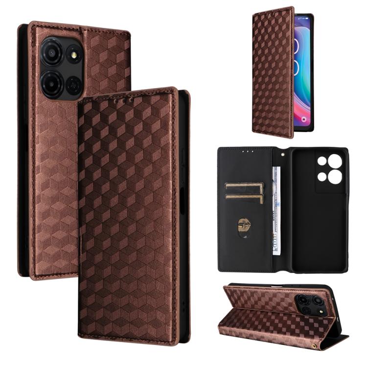 Cubic Grid Texture Flip Leather Phone Case, For TCL K70 5G, For TCL K70 SE 4G, For TCL K70 Power / K70 4G, For TCL NxtPaper 70 Pro 5G, For TCL K32 5G / K33 5G, For TCL NxtPaper 60 Ultra 5G, For TCL 60 SE NxtPaper 5G, For TCL 60 NxtPaper                ...