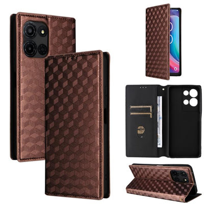 Cubic Grid Texture Flip Leather Phone Case, For TCL K70 5G, For TCL K70 SE 4G, For TCL K70 Power / K70 4G, For TCL NxtPaper 70 Pro 5G, For TCL K32 5G / K33 5G, For TCL NxtPaper 60 Ultra 5G, For TCL 60 SE NxtPaper 5G, For TCL 60 NxtPaper                ...