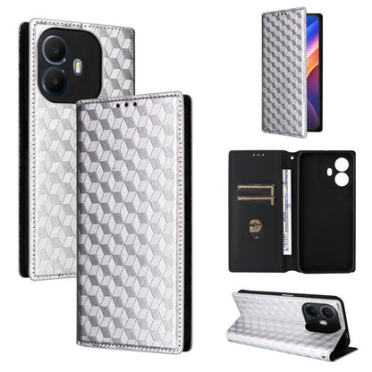 Cubic Grid Texture Flip Leather Phone Case, For TCL K70 NxtPaper 5G, For TCL K70 5G, For TCL K70 SE 4G, For TCL K70 Power / K70 4G, For TCL NxtPaper 70 Pro 5G, For TCL K32 5G / K33 5G, For TCL NxtPaper 60 Ultra 5G, For TCL 60 SE NxtPaper 5G            ...