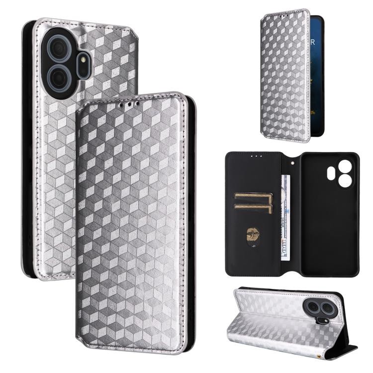Cubic Grid Texture Flip Leather Phone Case, For TCL K70 5G, For TCL K70 SE 4G, For TCL K70 Power / K70 4G, For TCL NxtPaper 70 Pro 5G, For TCL K32 5G / K33 5G, For TCL NxtPaper 60 Ultra 5G, For TCL 60 SE NxtPaper 5G, For TCL 60 NxtPaper                ...