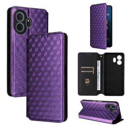 Cubic Grid Texture Flip Leather Phone Case, For TCL K70 5G, For TCL K70 SE 4G, For TCL K70 Power / K70 4G, For TCL NxtPaper 70 Pro 5G, For TCL K32 5G / K33 5G, For TCL NxtPaper 60 Ultra 5G, For TCL 60 SE NxtPaper 5G, For TCL 60 NxtPaper                ...