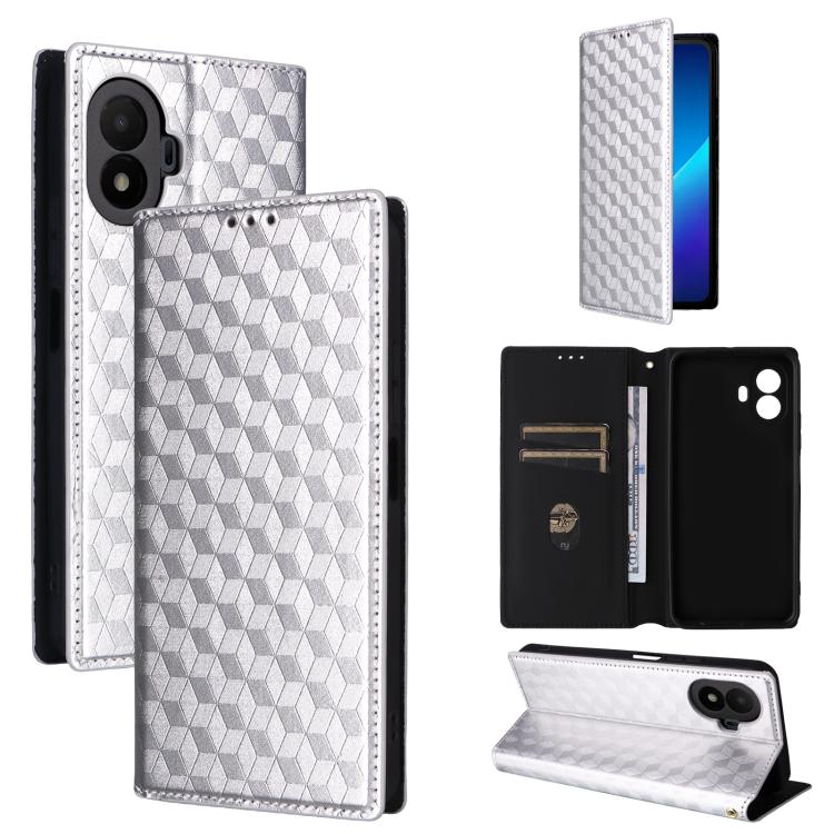 Cubic Grid Texture Flip Leather Phone Case, For TCL K70 5G, For TCL K70 SE 4G, For TCL K70 Power / K70 4G, For TCL NxtPaper 70 Pro 5G, For TCL K32 5G / K33 5G, For TCL NxtPaper 60 Ultra 5G, For TCL 60 SE NxtPaper 5G, For TCL 60 NxtPaper                ...