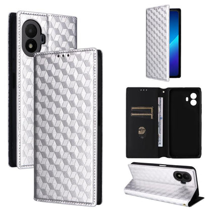Cubic Grid Texture Flip Leather Phone Case, For TCL K70 5G, For TCL K70 SE 4G, For TCL K70 Power / K70 4G, For TCL NxtPaper 70 Pro 5G, For TCL K32 5G / K33 5G, For TCL NxtPaper 60 Ultra 5G, For TCL 60 SE NxtPaper 5G, For TCL 60 NxtPaper                ...
