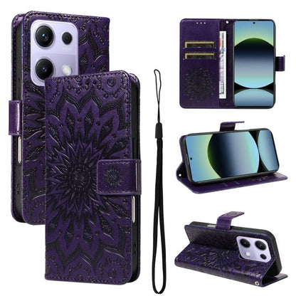 Embossed Sunflower Pattern Flip Leather Phone Case, For Redmi K90 Pro Max/Poco F8 Ultra, For Redmi K90 / Poco F8 Pro, For Redmi 15C 5G/4G EU 173mm/Poco C85 5G, For Redmi 15 5G Global / 15 4G SEA 169.5mm, For Redmi 15 5G / 4G EU 171mm                   ...