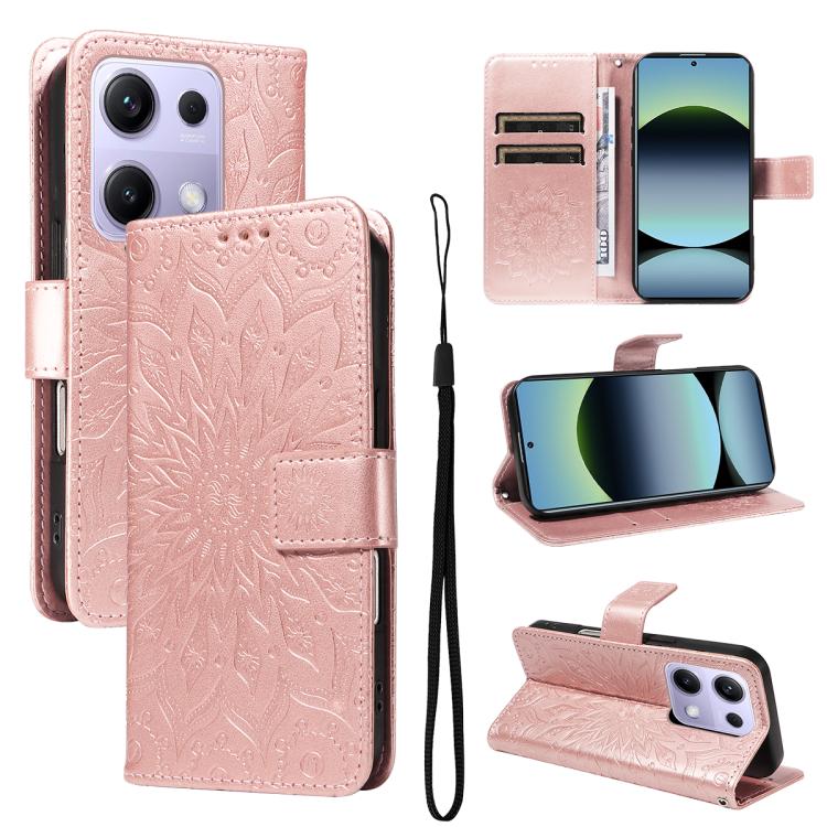 Embossed Sunflower Pattern Flip Leather Phone Case, For Redmi K90 Pro Max/Poco F8 Ultra, For Redmi K90 / Poco F8 Pro, For Redmi 15C 5G/4G EU 173mm/Poco C85 5G, For Redmi 15 5G Global / 15 4G SEA 169.5mm, For Redmi 15 5G / 4G EU 171mm                   ...