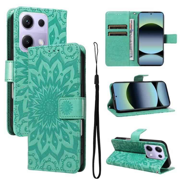 Embossed Sunflower Pattern Flip Leather Phone Case, For Redmi K90 Pro Max/Poco F8 Ultra, For Redmi K90 / Poco F8 Pro, For Redmi 15C 5G/4G EU 173mm/Poco C85 5G, For Redmi 15 5G Global / 15 4G SEA 169.5mm, For Redmi 15 5G / 4G EU 171mm                   ...