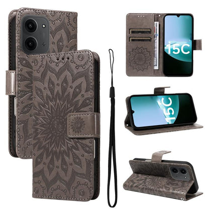 Embossed Sunflower Pattern Flip Leather Phone Case, For Redmi K90 Pro Max/Poco F8 Ultra, For Redmi K90 / Poco F8 Pro, For Redmi 15C 5G/4G EU 173mm/Poco C85 5G, For Redmi 15 5G Global / 15 4G SEA 169.5mm, For Redmi 15 5G / 4G EU 171mm                   ...