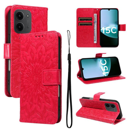 Embossed Sunflower Pattern Flip Leather Phone Case, For Redmi K90 Pro Max/Poco F8 Ultra, For Redmi K90 / Poco F8 Pro, For Redmi 15C 5G/4G EU 173mm/Poco C85 5G, For Redmi 15 5G Global / 15 4G SEA 169.5mm, For Redmi 15 5G / 4G EU 171mm                   ...