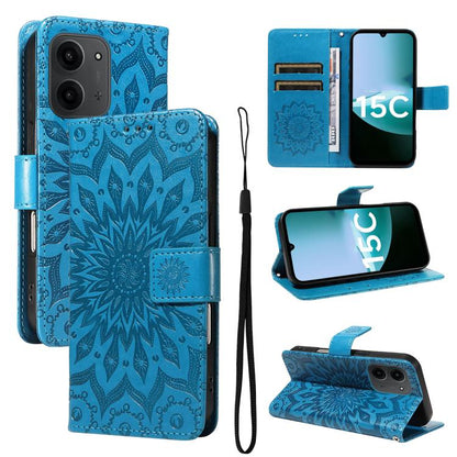 Embossed Sunflower Pattern Flip Leather Phone Case, For Redmi K90 Pro Max/Poco F8 Ultra, For Redmi K90 / Poco F8 Pro, For Redmi 15C 5G/4G EU 173mm/Poco C85 5G, For Redmi 15 5G Global / 15 4G SEA 169.5mm, For Redmi 15 5G / 4G EU 171mm                   ...