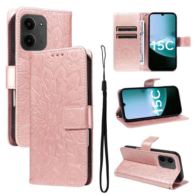 Embossed Sunflower Pattern Flip Leather Phone Case, For Redmi K90 Pro Max/Poco F8 Ultra, For Redmi K90 / Poco F8 Pro, For Redmi 15C 5G/4G EU 173mm/Poco C85 5G, For Redmi 15 5G Global / 15 4G SEA 169.5mm, For Redmi 15 5G / 4G EU 171mm                   ...