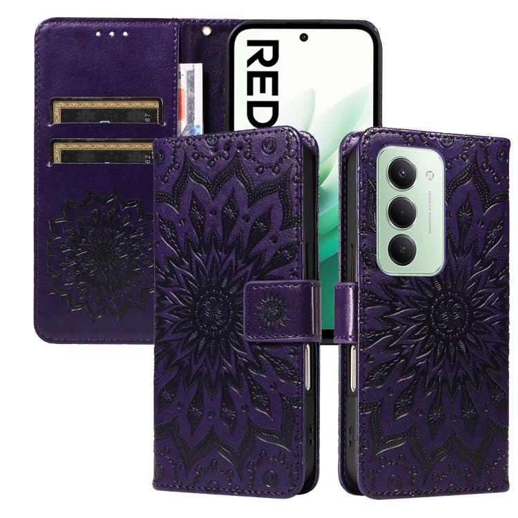 Embossed Sunflower Pattern Flip Leather Phone Case, For Redmi K90 Pro Max/Poco F8 Ultra, For Redmi K90 / Poco F8 Pro, For Redmi 15C 5G/4G EU 173mm/Poco C85 5G, For Redmi 15 5G Global / 15 4G SEA 169.5mm, For Redmi 15 5G / 4G EU 171mm                   ...