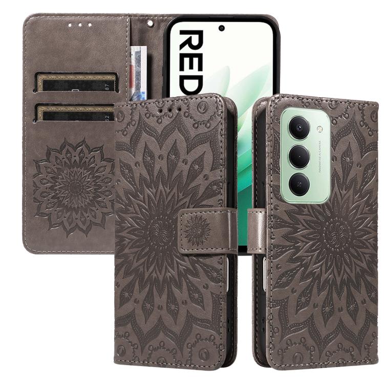 Embossed Sunflower Pattern Flip Leather Phone Case, For Redmi K90 Pro Max/Poco F8 Ultra, For Redmi K90 / Poco F8 Pro, For Redmi 15C 5G/4G EU 173mm/Poco C85 5G, For Redmi 15 5G Global / 15 4G SEA 169.5mm, For Redmi 15 5G / 4G EU 171mm                   ...