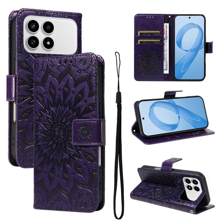 Embossed Sunflower Pattern Flip Leather Phone Case, For Redmi K90 Pro Max/Poco F8 Ultra, For Redmi K90 / Poco F8 Pro, For Redmi 15C 5G/4G EU 173mm/Poco C85 5G, For Redmi 15 5G Global / 15 4G SEA 169.5mm, For Redmi 15 5G / 4G EU 171mm                   ...