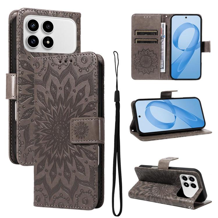 Embossed Sunflower Pattern Flip Leather Phone Case, For Redmi K90 Pro Max/Poco F8 Ultra, For Redmi K90 / Poco F8 Pro, For Redmi 15C 5G/4G EU 173mm/Poco C85 5G, For Redmi 15 5G Global / 15 4G SEA 169.5mm, For Redmi 15 5G / 4G EU 171mm                   ...