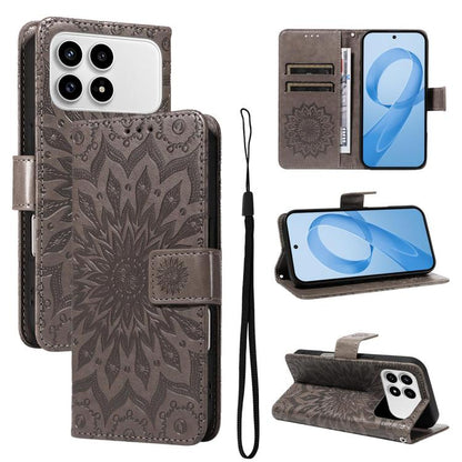 Embossed Sunflower Pattern Flip Leather Phone Case, For Redmi K90 Pro Max/Poco F8 Ultra, For Redmi K90 / Poco F8 Pro, For Redmi 15C 5G/4G EU 173mm/Poco C85 5G, For Redmi 15 5G Global / 15 4G SEA 169.5mm, For Redmi 15 5G / 4G EU 171mm                   ...