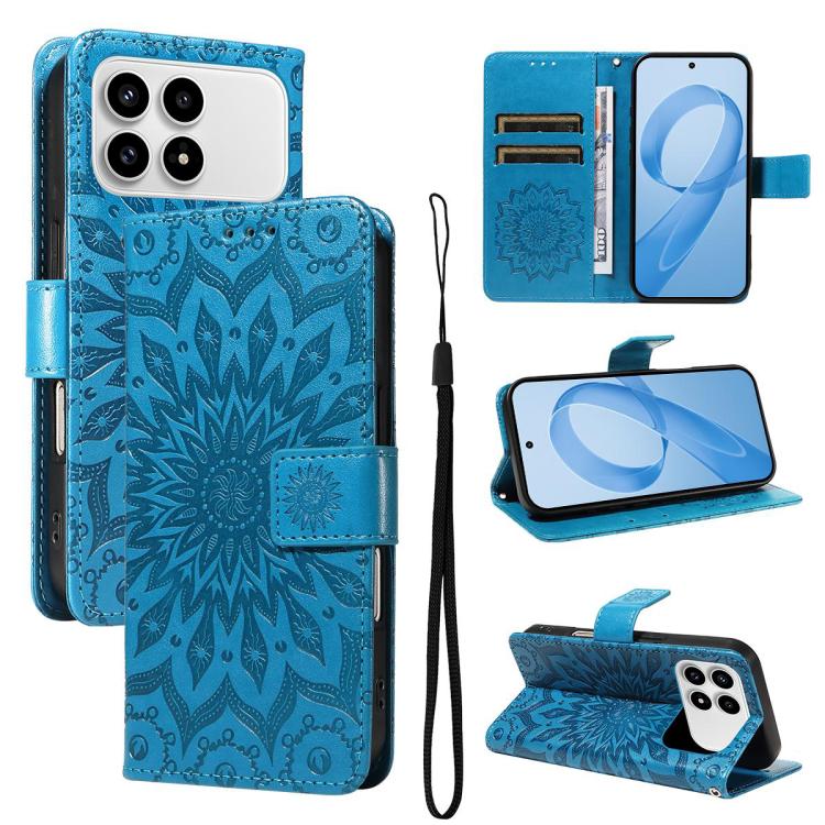 Embossed Sunflower Pattern Flip Leather Phone Case, For Redmi K90 Pro Max/Poco F8 Ultra, For Redmi K90 / Poco F8 Pro, For Redmi 15C 5G/4G EU 173mm/Poco C85 5G, For Redmi 15 5G Global / 15 4G SEA 169.5mm, For Redmi 15 5G / 4G EU 171mm                   ...