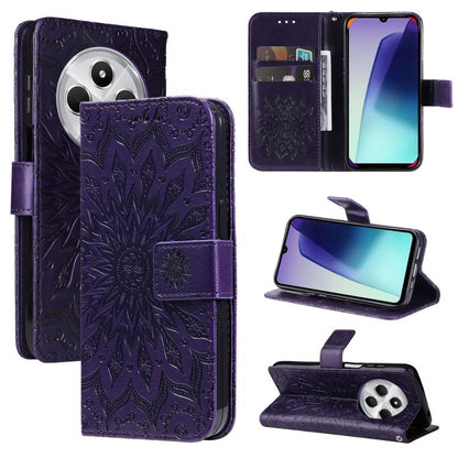 Embossed Sunflower Pattern Flip Leather Phone Case, For Redmi 17C/14C 4G/A4 5G/Poco C75 5G, For Redmi K90 Pro Max/Poco F8 Ultra, For Redmi K90 / Poco F8 Pro, For Redmi 15C 5G/4G EU 173mm/Poco C85 5G, For Redmi 15 5G Global / 15 4G SEA 169.5mm          ...