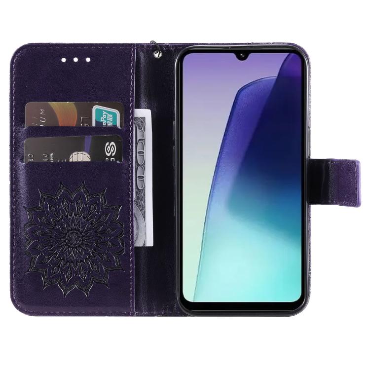 Embossed Sunflower Pattern Flip Leather Phone Case, For Redmi 17C/14C 4G/A4 5G/Poco C75 5G, For Redmi K90 Pro Max/Poco F8 Ultra, For Redmi K90 / Poco F8 Pro, For Redmi 15C 5G/4G EU 173mm/Poco C85 5G, For Redmi 15 5G Global / 15 4G SEA 169.5mm          ...
