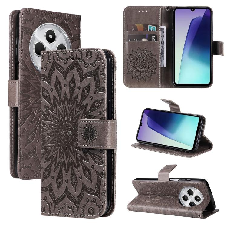 Embossed Sunflower Pattern Flip Leather Phone Case, For Redmi 17C/14C 4G/A4 5G/Poco C75 5G, For Redmi K90 Pro Max/Poco F8 Ultra, For Redmi K90 / Poco F8 Pro, For Redmi 15C 5G/4G EU 173mm/Poco C85 5G, For Redmi 15 5G Global / 15 4G SEA 169.5mm          ...