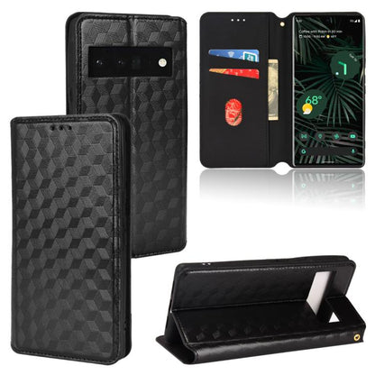 Cubic Grid Texture Flip Leather Phone Case, For Google Pixel 10a, For Google Pixel 10 Pro XL, For Google Pixel 10 / Pixel 10 Pro, For Google Pixel 9a, For Google Pixel 9 Pro XL, For Google Pixel 9 / Pixel 9 Pro, For Google Pixel 8a, For Google Pixel 8 ...