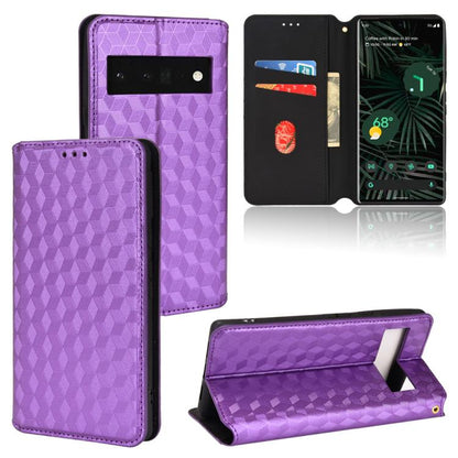 Cubic Grid Texture Flip Leather Phone Case, For Google Pixel 10a, For Google Pixel 10 Pro XL, For Google Pixel 10 / Pixel 10 Pro, For Google Pixel 9a, For Google Pixel 9 Pro XL, For Google Pixel 9 / Pixel 9 Pro, For Google Pixel 8a, For Google Pixel 8 ...