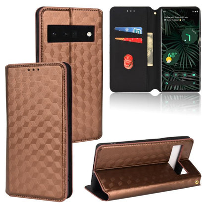 Cubic Grid Texture Flip Leather Phone Case, For Google Pixel 10a, For Google Pixel 10 Pro XL, For Google Pixel 10 / Pixel 10 Pro, For Google Pixel 9a, For Google Pixel 9 Pro XL, For Google Pixel 9 / Pixel 9 Pro, For Google Pixel 8a, For Google Pixel 8 ...