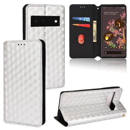 Cubic Grid Texture Flip Leather Phone Case, For Google Pixel 10a, For Google Pixel 10 Pro XL, For Google Pixel 10 / Pixel 10 Pro, For Google Pixel 9a, For Google Pixel 9 Pro XL, For Google Pixel 9 / Pixel 9 Pro, For Google Pixel 8a, For Google Pixel 8 ...
