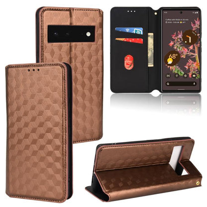Cubic Grid Texture Flip Leather Phone Case, For Google Pixel 10a, For Google Pixel 10 Pro XL, For Google Pixel 10 / Pixel 10 Pro, For Google Pixel 9a, For Google Pixel 9 Pro XL, For Google Pixel 9 / Pixel 9 Pro, For Google Pixel 8a, For Google Pixel 8 ...
