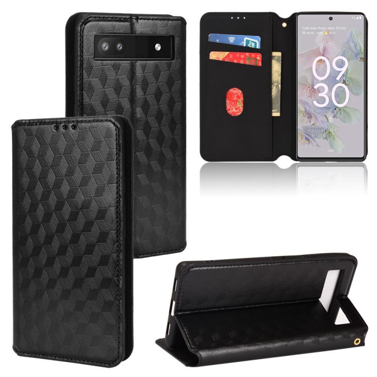 Cubic Grid Texture Flip Leather Phone Case, For Google Pixel 10a, For Google Pixel 10 Pro XL, For Google Pixel 10 / Pixel 10 Pro, For Google Pixel 9a, For Google Pixel 9 Pro XL, For Google Pixel 9 / Pixel 9 Pro, For Google Pixel 8a, For Google Pixel 8 ...