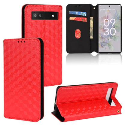 Cubic Grid Texture Flip Leather Phone Case, For Google Pixel 10a, For Google Pixel 10 Pro XL, For Google Pixel 10 / Pixel 10 Pro, For Google Pixel 9a, For Google Pixel 9 Pro XL, For Google Pixel 9 / Pixel 9 Pro, For Google Pixel 8a, For Google Pixel 8 ...